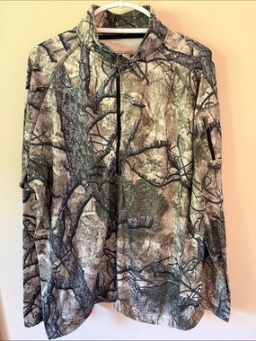 Element Men's Camo Quarter-Zip Pullover - Green/Gray